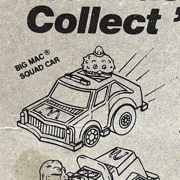 McDonald's Collectible Fastmacs Big Mac Squad Car 1984 - Picture 6 of 6